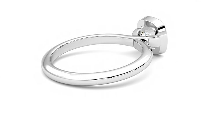 Taylor & Hart Purity Cushion Engagement Ring 360 degree image 12