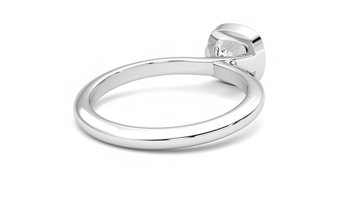 Taylor & Hart Purity Cushion Engagement Ring 360 degree image 13
