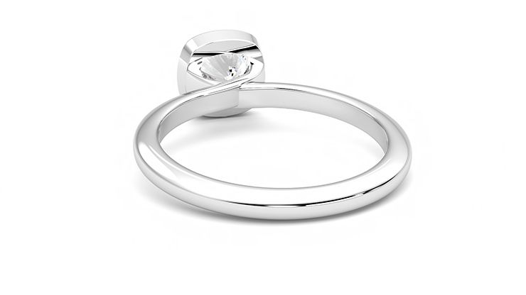Taylor & Hart Purity Cushion Engagement Ring 360 degree image 16