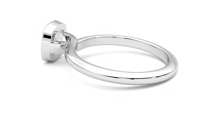 Taylor & Hart Purity Cushion Engagement Ring 360 degree image 19