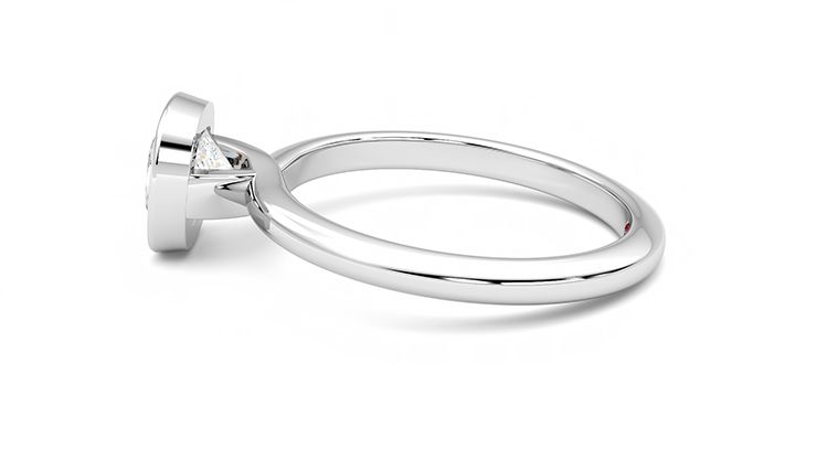 Taylor & Hart Purity Cushion Engagement Ring 360 degree image 20