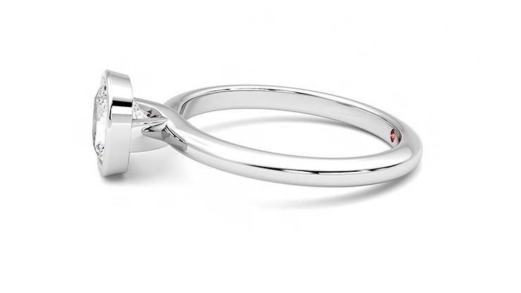 Taylor & Hart Purity Cushion Engagement Ring 360 degree image 21