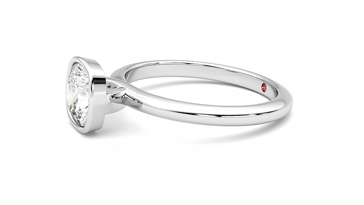 Taylor & Hart Purity Cushion Engagement Ring 360 degree image 22