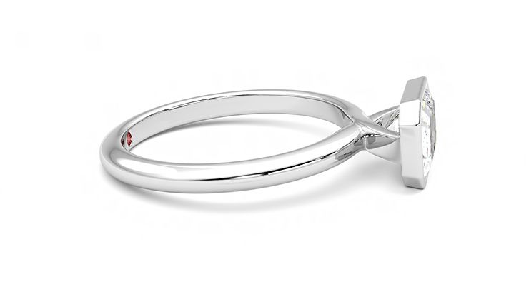 Taylor & Hart Purity Emerald Engagement Ring 360 degree image 9
