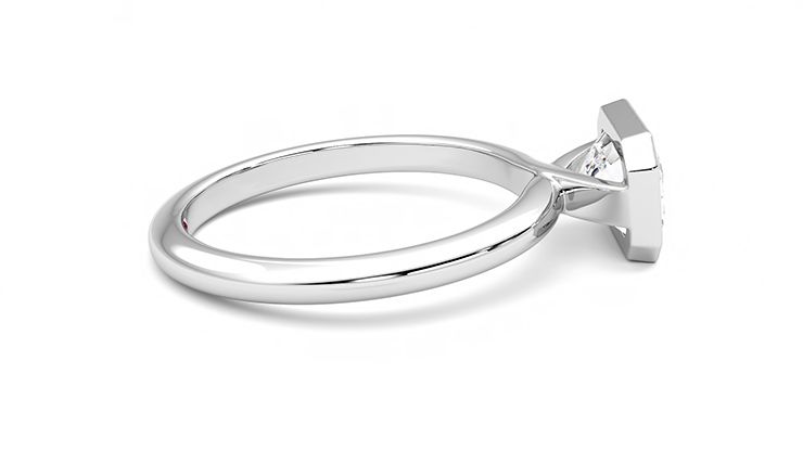 Taylor & Hart Purity Emerald Engagement Ring 360 degree image 10