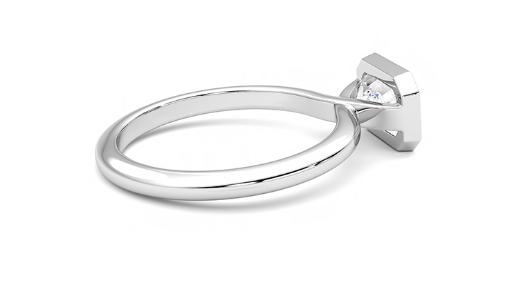 Stainless steel diamond engagement on sale rings