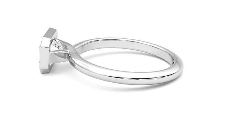 Taylor & Hart Purity Emerald Engagement Ring 360 degree image 20