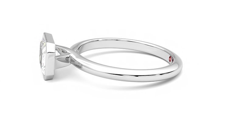 Taylor & Hart Purity Emerald Engagement Ring 360 degree image 21