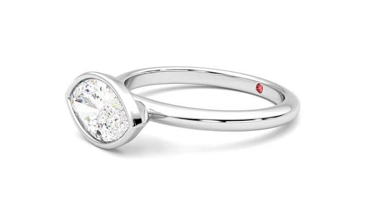 Taylor & Hart Purity Marquise Engagement Ring 360 degree image 23