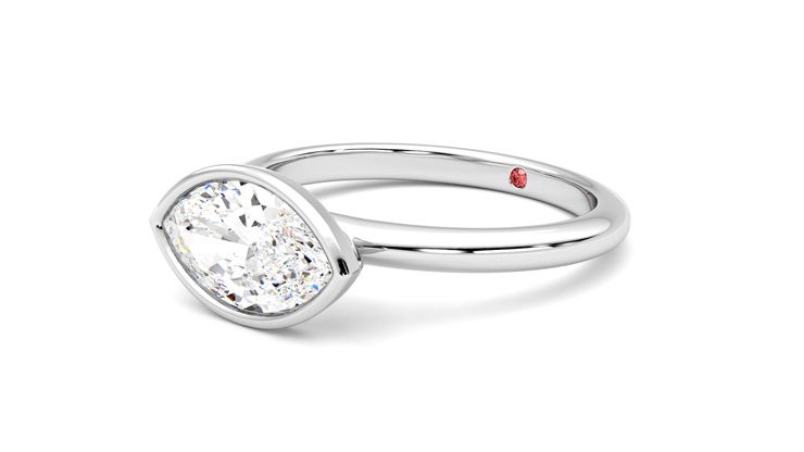 Taylor & Hart Purity Marquise Engagement Ring 360 degree image 24