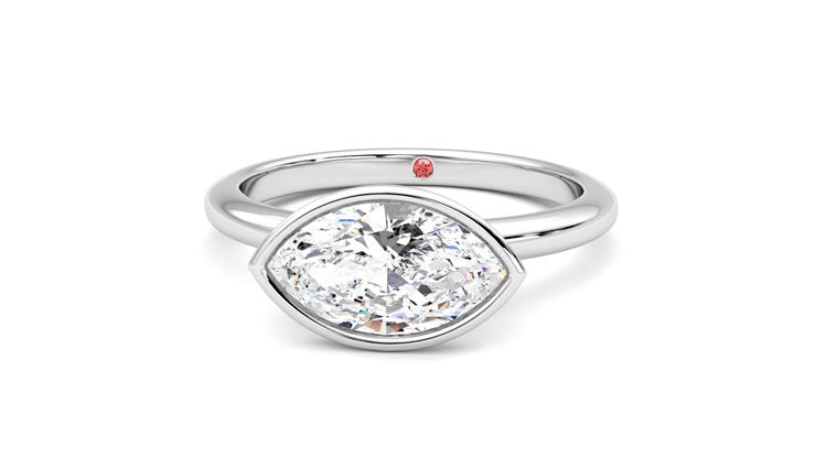 Taylor & Hart Purity Marquise Engagement Ring 360 degree image 28