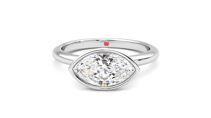 Taylor & Hart Purity Marquise Engagement Ring 360 degree image 29