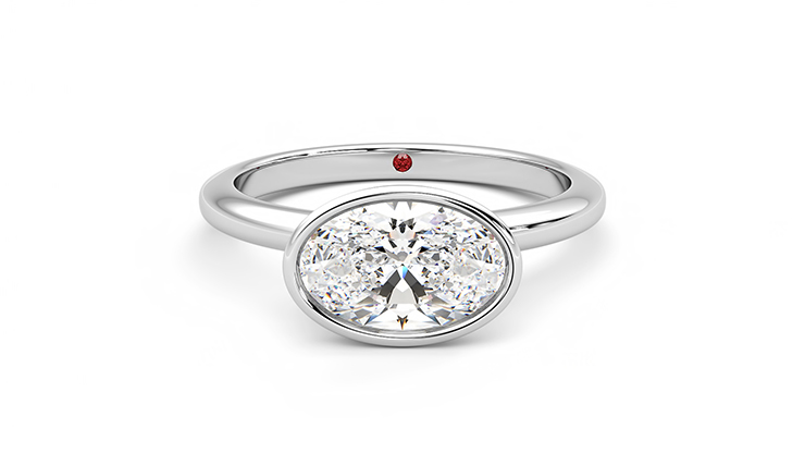 Taylor & Hart Purity Oval Engagement Ring 360 detail 01