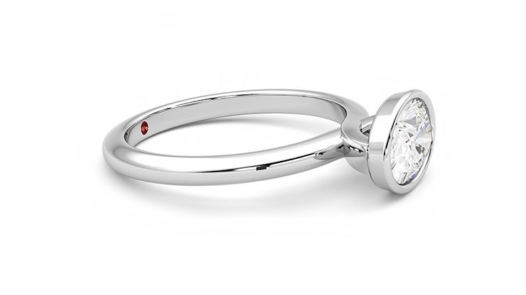 Taylor & Hart Purity Oval Engagement Ring 360 degree image 8