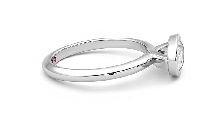 Taylor & Hart Purity Oval Engagement Ring 360 degree image 9