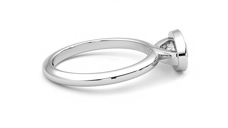 Taylor & Hart Purity Oval Engagement Ring 360 degree image 10