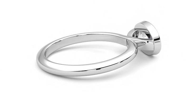 Taylor & Hart Purity Oval Engagement Ring 360 degree image 11