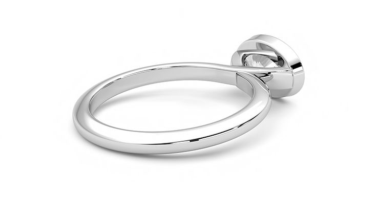 Taylor & Hart Purity Oval Engagement Ring 360 degree image 12