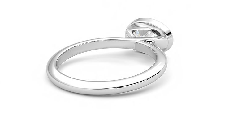 Taylor & Hart Purity Oval Engagement Ring 360 degree image 13