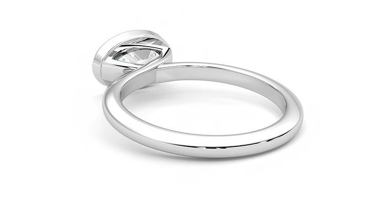 Taylor & Hart Purity Oval Engagement Ring 360 degree image 17