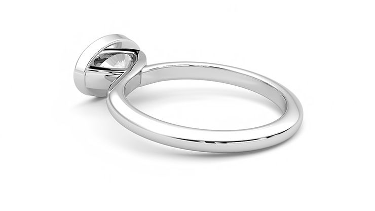 Taylor & Hart Purity Oval Engagement Ring 360 degree image 18