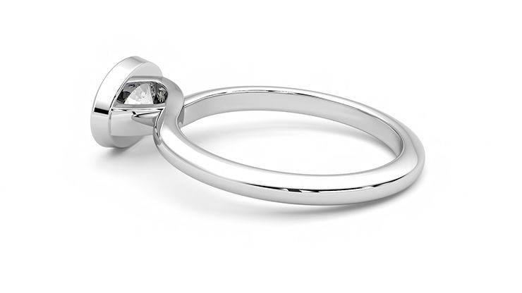 Taylor & Hart Purity Oval Engagement Ring 360 degree image 19