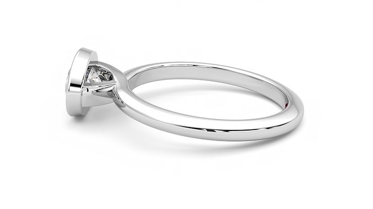 Taylor & Hart Purity Oval Engagement Ring 360 degree image 20