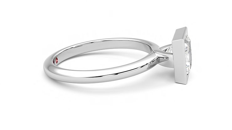 Taylor & Hart Purity Princess Engagement Ring 360 degree image 9