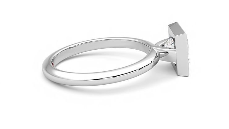 Taylor & Hart Purity Princess Engagement Ring 360 degree image 10