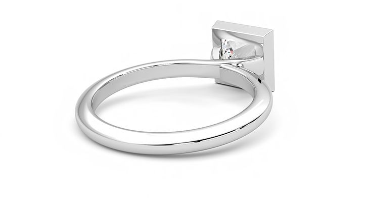 Taylor & Hart Purity Princess Engagement Ring 360 degree image 13
