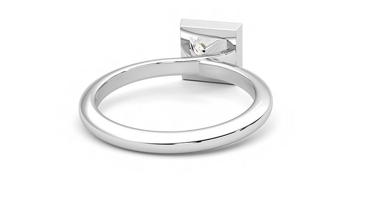 Taylor & Hart Purity Princess Engagement Ring 360 degree image 14