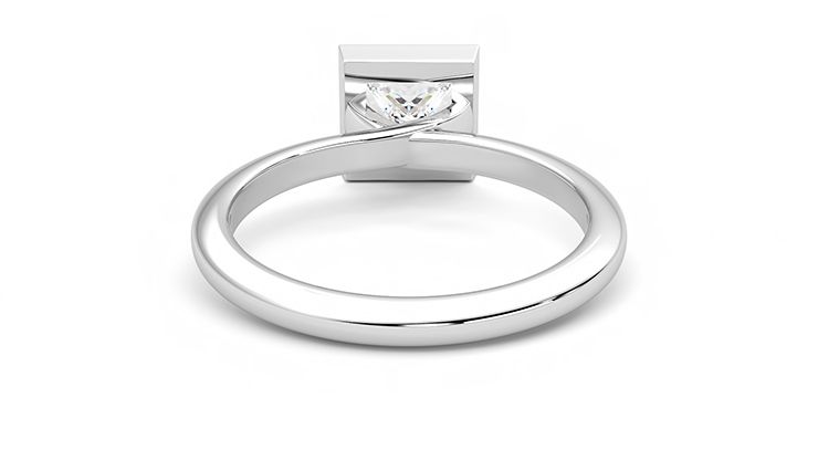 Taylor & Hart Purity Princess Engagement Ring 360 degree image 15
