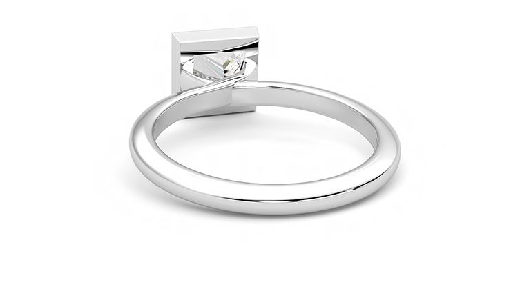 Taylor & Hart Purity Princess Engagement Ring 360 degree image 16