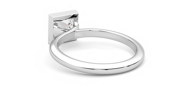 Taylor & Hart Purity Princess Engagement Ring 360 degree image 17