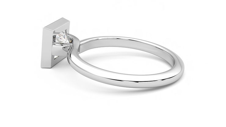 Taylor & Hart Purity Princess Engagement Ring 360 degree image 19