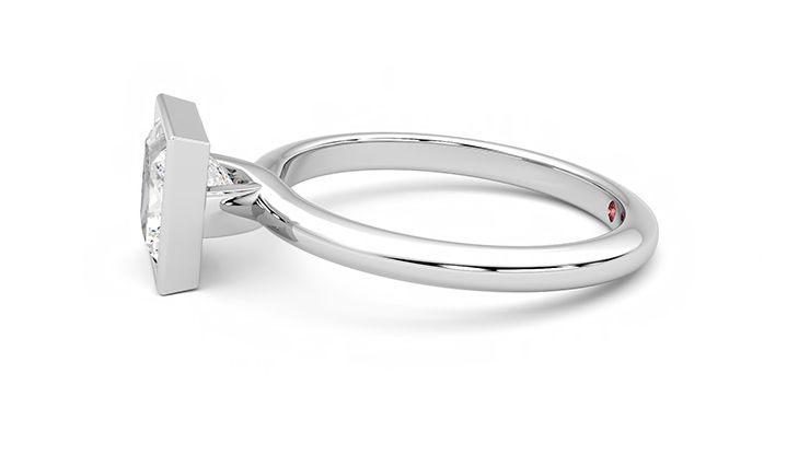 Taylor & Hart Purity Princess Engagement Ring 360 degree image 21