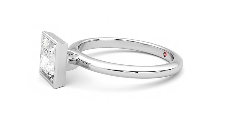 Taylor & Hart Purity Princess Engagement Ring 360 degree image 22