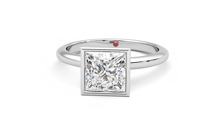 Taylor & Hart Purity Princess Engagement Ring 360 degree image 28