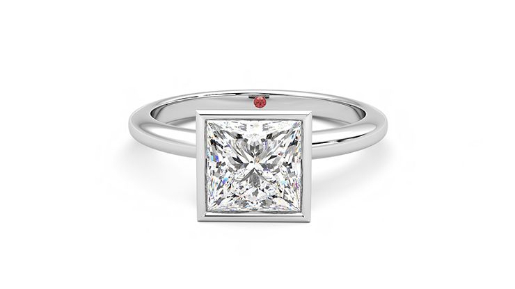 Taylor & Hart Purity Princess Engagement Ring 360 degree image 29