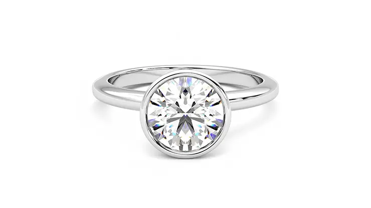 Taylor & Hart Purity Round Engagement Ring 360 detail 01