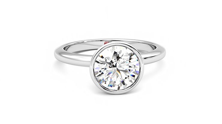 Taylor & Hart Purity Round Engagement Ring 360 degree image 2