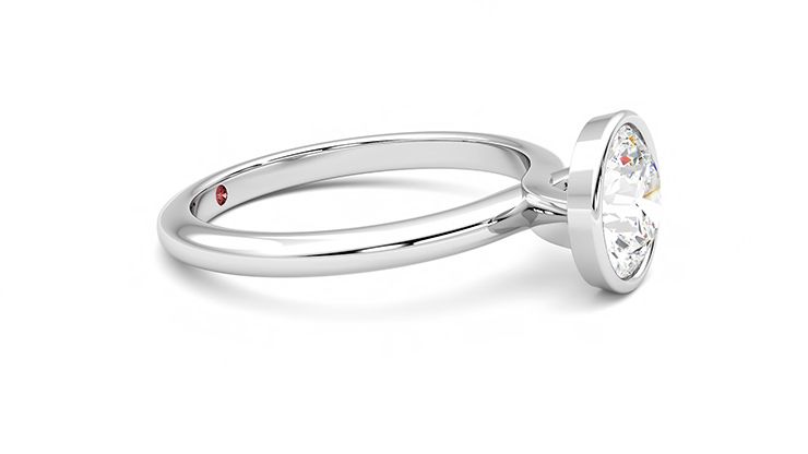 Taylor & Hart Purity Round Engagement Ring 360 degree image 8