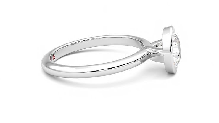 Taylor & Hart Purity Round Engagement Ring 360 degree image 9