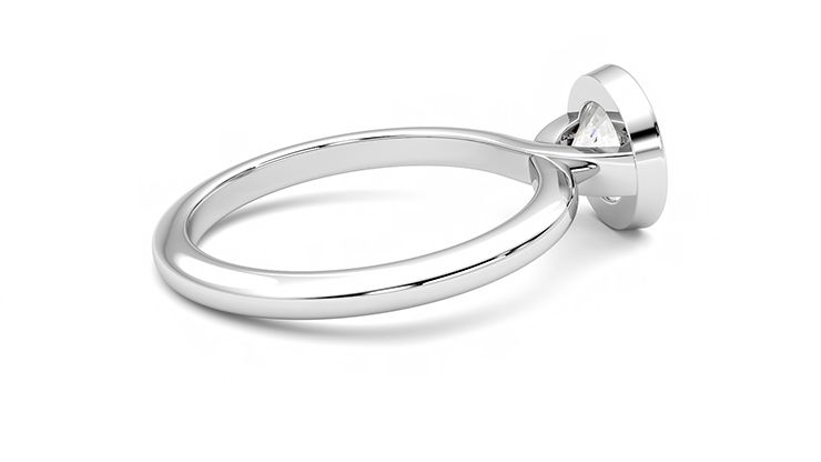 Taylor & Hart Purity Round Engagement Ring 360 degree image 11