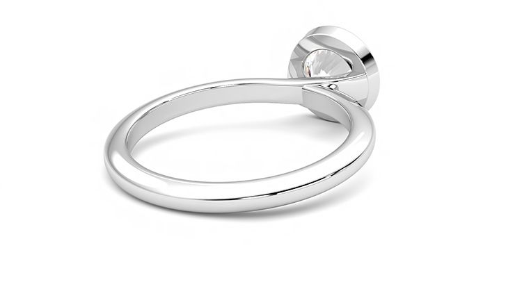 Taylor & Hart Purity Round Engagement Ring 360 degree image 13