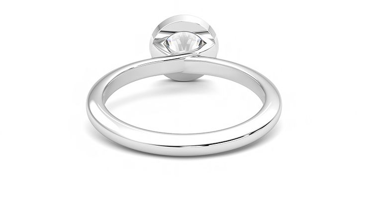 Taylor & Hart Purity Round Engagement Ring 360 degree image 15