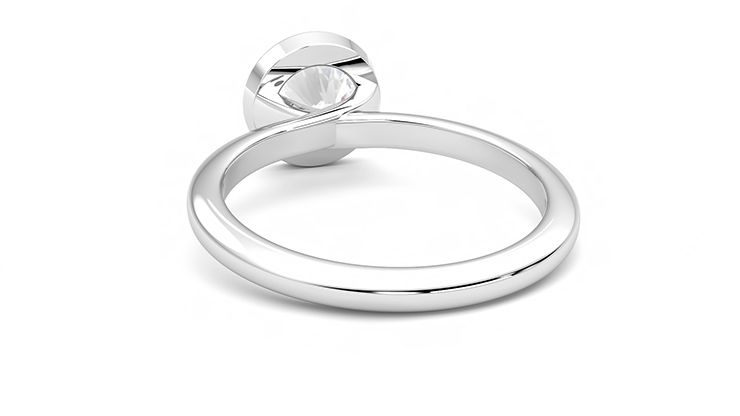 Taylor & Hart Purity Round Engagement Ring 360 degree image 16
