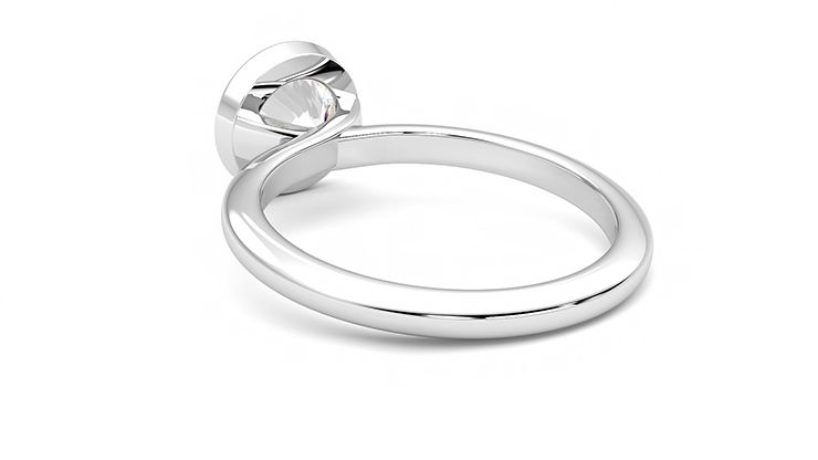 Taylor & Hart Purity Round Engagement Ring 360 degree image 17