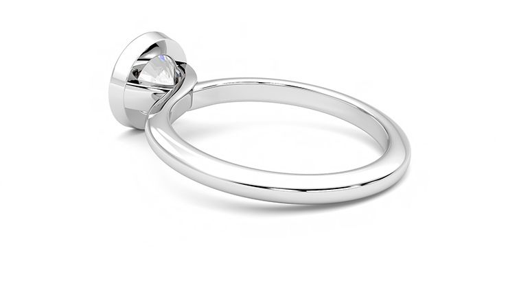 Taylor & Hart Purity Round Engagement Ring 360 degree image 18