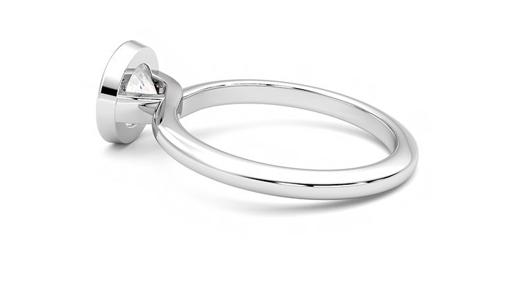 Taylor & Hart Purity Round Engagement Ring 360 degree image 19